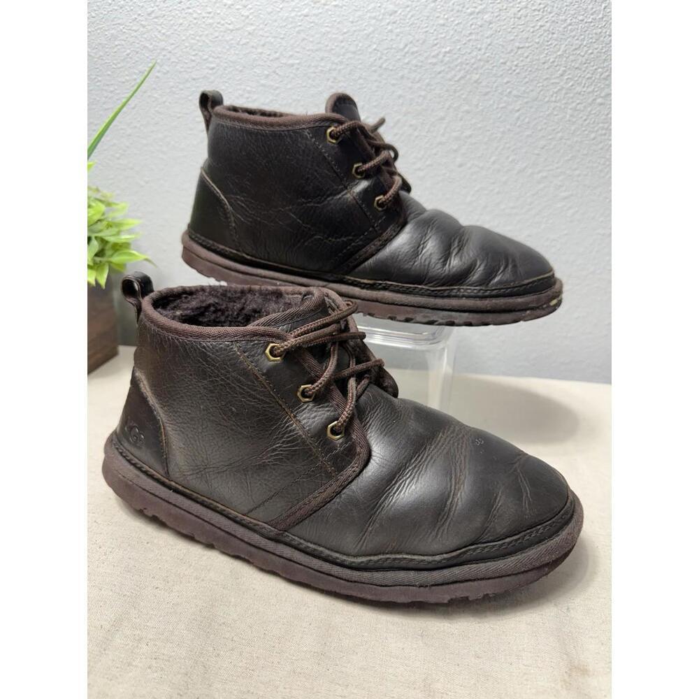 UGG NEUMEL China Tea Leather Chukka Boot Waterproof men 9